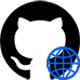 Github Logo with the internet logo